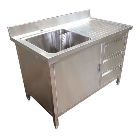 stainless steel cabinet with sink|stainless steel kitchen sink counter.